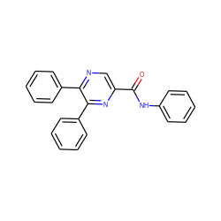 O=C(Nc1ccccc1)c1cnc(-c2ccccc2)c(-c2ccccc2)n1 ZINC000028648910