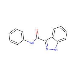 O=C(Nc1ccccc1)c1n[nH]c2ccccc12 ZINC000008205769