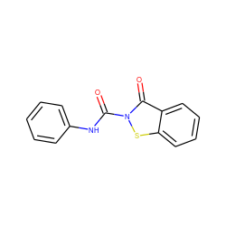 O=C(Nc1ccccc1)n1sc2ccccc2c1=O ZINC000066114175