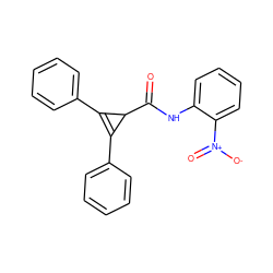 O=C(Nc1ccccc1[N+](=O)[O-])C1C(c2ccccc2)=C1c1ccccc1 ZINC000004719408