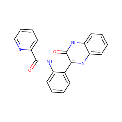 O=C(Nc1ccccc1-c1nc2ccccc2[nH]c1=O)c1ccccn1 ZINC000095562522