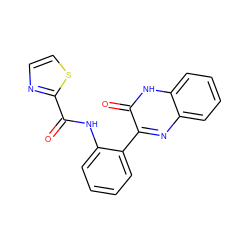 O=C(Nc1ccccc1-c1nc2ccccc2[nH]c1=O)c1nccs1 ZINC000095557939