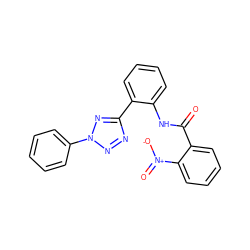 O=C(Nc1ccccc1-c1nnn(-c2ccccc2)n1)c1ccccc1[N+](=O)[O-] ZINC001772646674