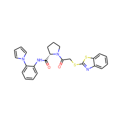 O=C(Nc1ccccc1-n1cccc1)[C@@H]1CCCN1C(=O)CSc1nc2ccccc2s1 ZINC000029128347