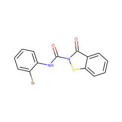 O=C(Nc1ccccc1Br)n1sc2ccccc2c1=O ZINC000096271390