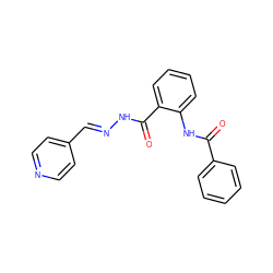 O=C(Nc1ccccc1C(=O)N/N=C/c1ccncc1)c1ccccc1 ZINC000000231360