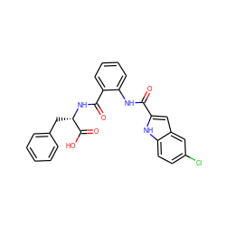 O=C(Nc1ccccc1C(=O)N[C@@H](Cc1ccccc1)C(=O)O)c1cc2cc(Cl)ccc2[nH]1 ZINC000045287756