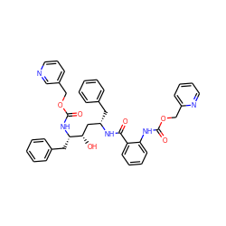 O=C(Nc1ccccc1C(=O)N[C@@H](Cc1ccccc1)C[C@H](O)[C@H](Cc1ccccc1)NC(=O)OCc1cccnc1)OCc1ccccn1 ZINC000027106208