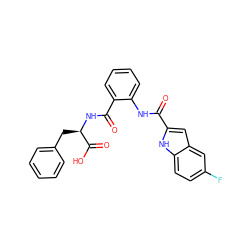 O=C(Nc1ccccc1C(=O)N[C@H](Cc1ccccc1)C(=O)O)c1cc2cc(F)ccc2[nH]1 ZINC000045287820