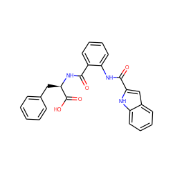 O=C(Nc1ccccc1C(=O)N[C@H](Cc1ccccc1)C(=O)O)c1cc2ccccc2[nH]1 ZINC000013476855