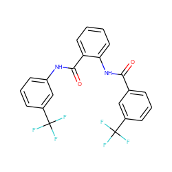 O=C(Nc1ccccc1C(=O)Nc1cccc(C(F)(F)F)c1)c1cccc(C(F)(F)F)c1 ZINC000224954559