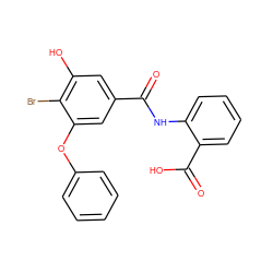 O=C(Nc1ccccc1C(=O)O)c1cc(O)c(Br)c(Oc2ccccc2)c1 ZINC000040424710