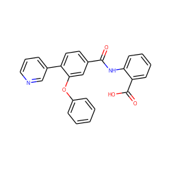 O=C(Nc1ccccc1C(=O)O)c1ccc(-c2cccnc2)c(Oc2ccccc2)c1 ZINC000013611197