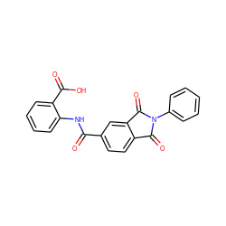 O=C(Nc1ccccc1C(=O)O)c1ccc2c(c1)C(=O)N(c1ccccc1)C2=O ZINC000004599140