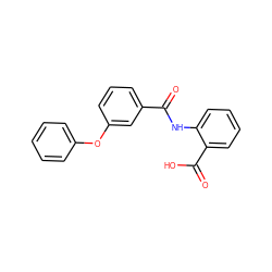 O=C(Nc1ccccc1C(=O)O)c1cccc(Oc2ccccc2)c1 ZINC000013094993