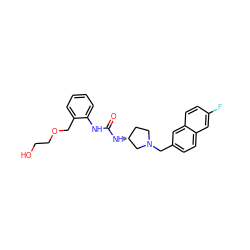 O=C(Nc1ccccc1COCCO)N[C@@H]1CCN(Cc2ccc3cc(F)ccc3c2)C1 ZINC000095574961