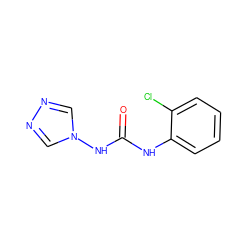 O=C(Nc1ccccc1Cl)Nn1cnnc1 ZINC000015951951