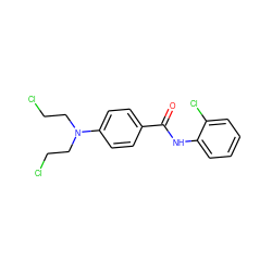 O=C(Nc1ccccc1Cl)c1ccc(N(CCCl)CCCl)cc1 ZINC000049756516