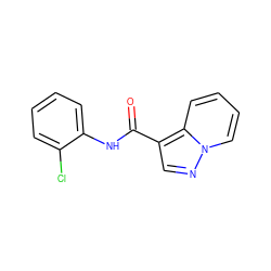 O=C(Nc1ccccc1Cl)c1cnn2ccccc12 ZINC000005035585