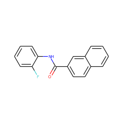 O=C(Nc1ccccc1F)c1ccc2ccccc2c1 ZINC000000455239