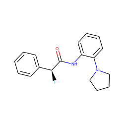 O=C(Nc1ccccc1N1CCCC1)[C@@H](F)c1ccccc1 ZINC000095555067