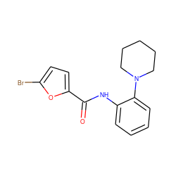 O=C(Nc1ccccc1N1CCCCC1)c1ccc(Br)o1 ZINC000000463429