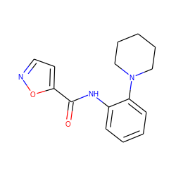 O=C(Nc1ccccc1N1CCCCC1)c1ccno1 ZINC000029039423