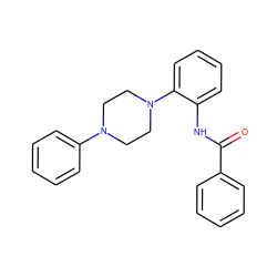 O=C(Nc1ccccc1N1CCN(c2ccccc2)CC1)c1ccccc1 ZINC000004922593