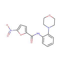 O=C(Nc1ccccc1N1CCOCC1)c1ccc([N+](=O)[O-])o1 ZINC000004842600