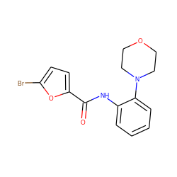 O=C(Nc1ccccc1N1CCOCC1)c1ccc(Br)o1 ZINC000001116992