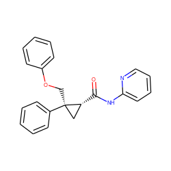 O=C(Nc1ccccn1)[C@@H]1C[C@@]1(COc1ccccc1)c1ccccc1 ZINC000299835233