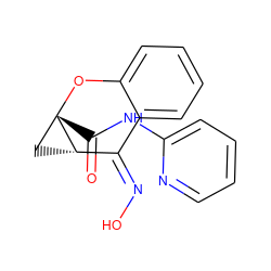 O=C(Nc1ccccn1)[C@]12C[C@H]1/C(=N\O)c1ccccc1O2 ZINC000084729261