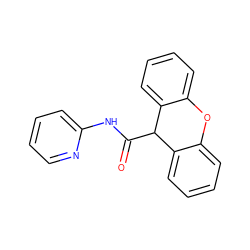 O=C(Nc1ccccn1)C1c2ccccc2Oc2ccccc21 ZINC000000263733