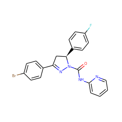 O=C(Nc1ccccn1)N1N=C(c2ccc(Br)cc2)C[C@H]1c1ccc(F)cc1 ZINC001772642302