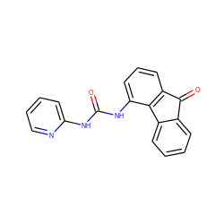 O=C(Nc1ccccn1)Nc1cccc2c1-c1ccccc1C2=O ZINC000013471114