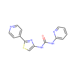 O=C(Nc1ccccn1)Nc1csc(-c2ccncc2)n1 ZINC000028870413