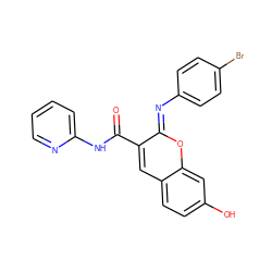 O=C(Nc1ccccn1)c1cc2ccc(O)cc2o/c1=N\c1ccc(Br)cc1 ZINC000096286193