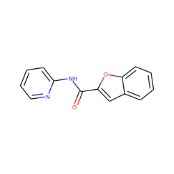 O=C(Nc1ccccn1)c1cc2ccccc2o1 ZINC000000194628