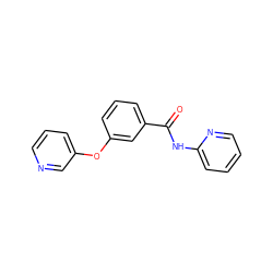 O=C(Nc1ccccn1)c1cccc(Oc2cccnc2)c1 ZINC000096939155