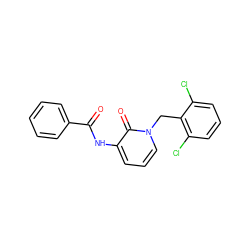 O=C(Nc1cccn(Cc2c(Cl)cccc2Cl)c1=O)c1ccccc1 ZINC000003041614