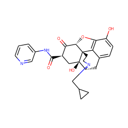 O=C(Nc1cccnc1)[C@@H]1C[C@@]2(O)[C@H]3Cc4ccc(O)c5c4[C@@]2(CCN3CC2CC2)[C@@H](O5)C1=O ZINC000169694462