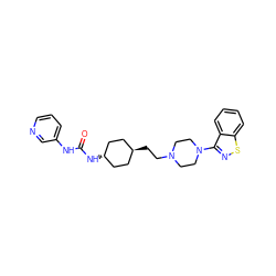 O=C(Nc1cccnc1)N[C@H]1CC[C@H](CCN2CCN(c3nsc4ccccc34)CC2)CC1 ZINC001772655474