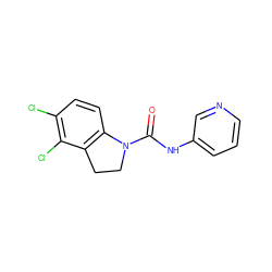 O=C(Nc1cccnc1)N1CCc2c1ccc(Cl)c2Cl ZINC000013779423