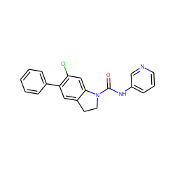 O=C(Nc1cccnc1)N1CCc2cc(-c3ccccc3)c(Cl)cc21 ZINC000013779446