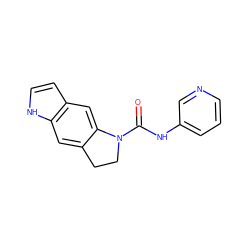 O=C(Nc1cccnc1)N1CCc2cc3[nH]ccc3cc21 ZINC000000018235