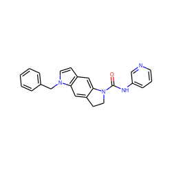 O=C(Nc1cccnc1)N1CCc2cc3c(ccn3Cc3ccccc3)cc21 ZINC000013760587