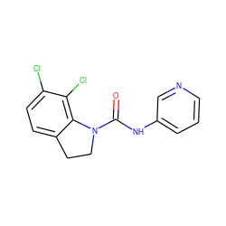 O=C(Nc1cccnc1)N1CCc2ccc(Cl)c(Cl)c21 ZINC000013779428