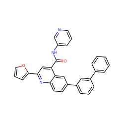 O=C(Nc1cccnc1)c1cc(-c2ccco2)nc2ccc(-c3cccc(-c4ccccc4)c3)cc12 ZINC000149872107