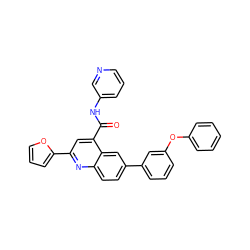 O=C(Nc1cccnc1)c1cc(-c2ccco2)nc2ccc(-c3cccc(Oc4ccccc4)c3)cc12 ZINC000149868549