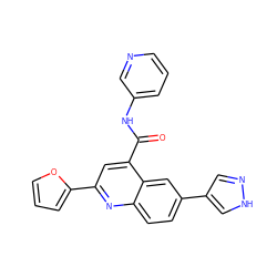 O=C(Nc1cccnc1)c1cc(-c2ccco2)nc2ccc(-c3cn[nH]c3)cc12 ZINC000150220368